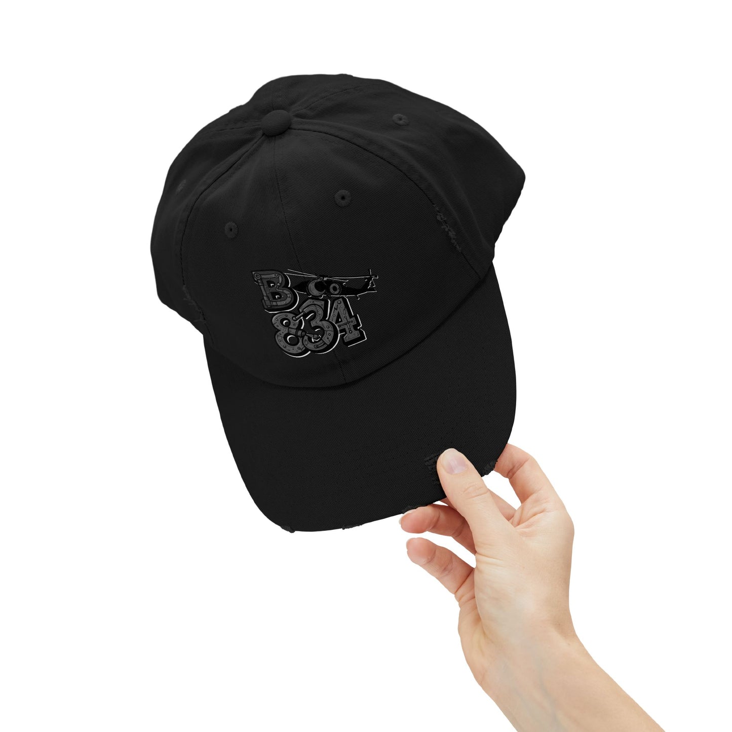 Unisex Distressed Cap, Vintage Black Baseball Hat, Casual Everyday Wear, Gift for Him/Her, Urban Fashion Accessory