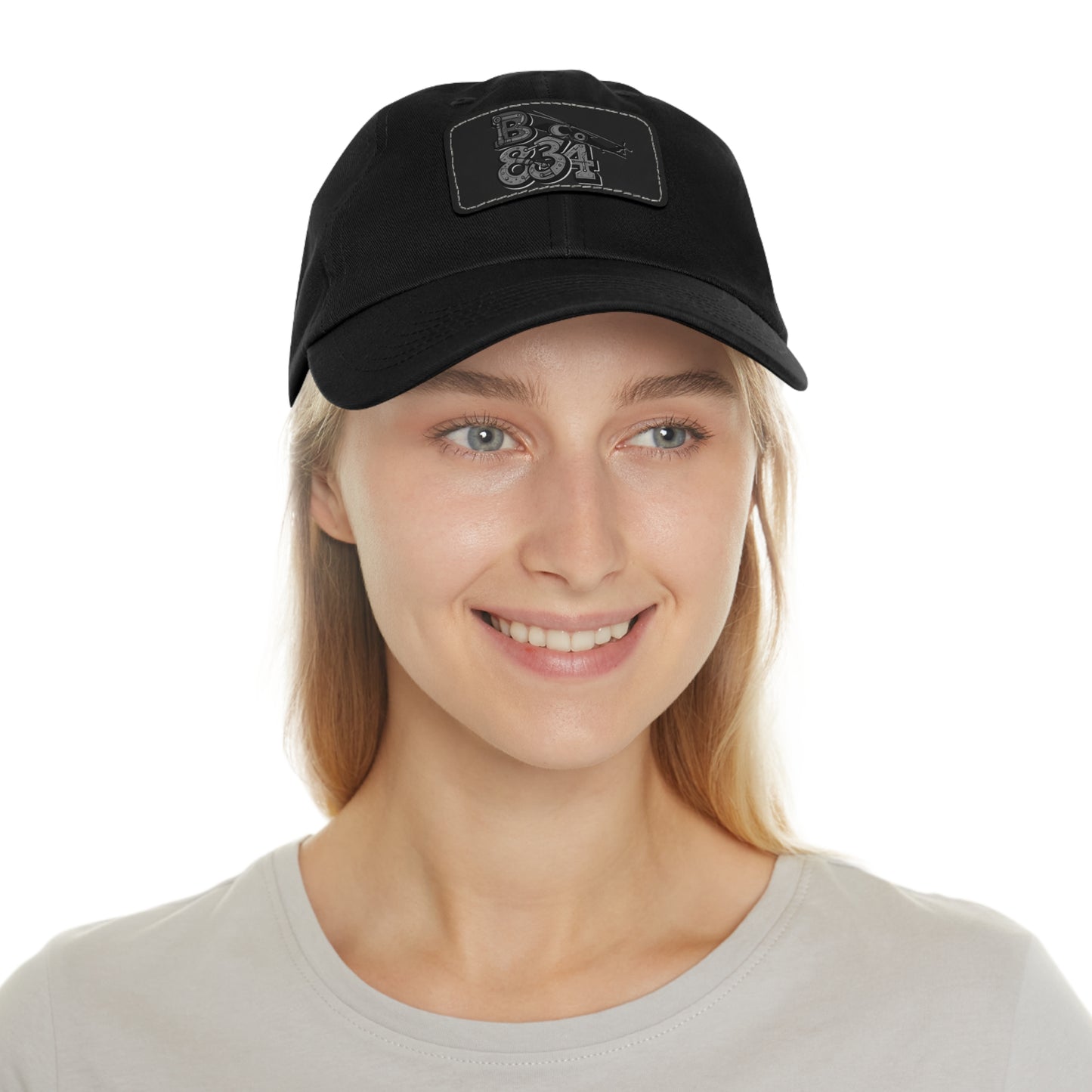 Stylish Dad Hat with Leather Patch | Casual Gift, Everyday Wear, Customized Cap, Trendy Accessory, Outdoor Activities
