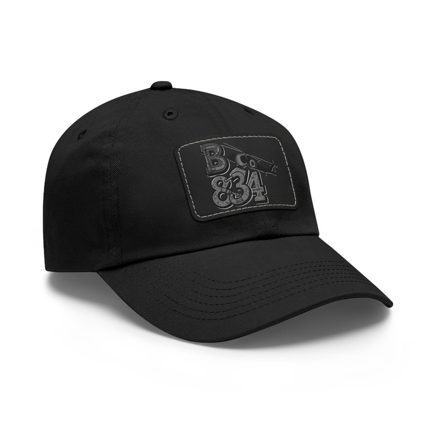 Stylish Dad Hat with Leather Patch | Casual Gift, Everyday Wear, Customized Cap, Trendy Accessory, Outdoor Activities