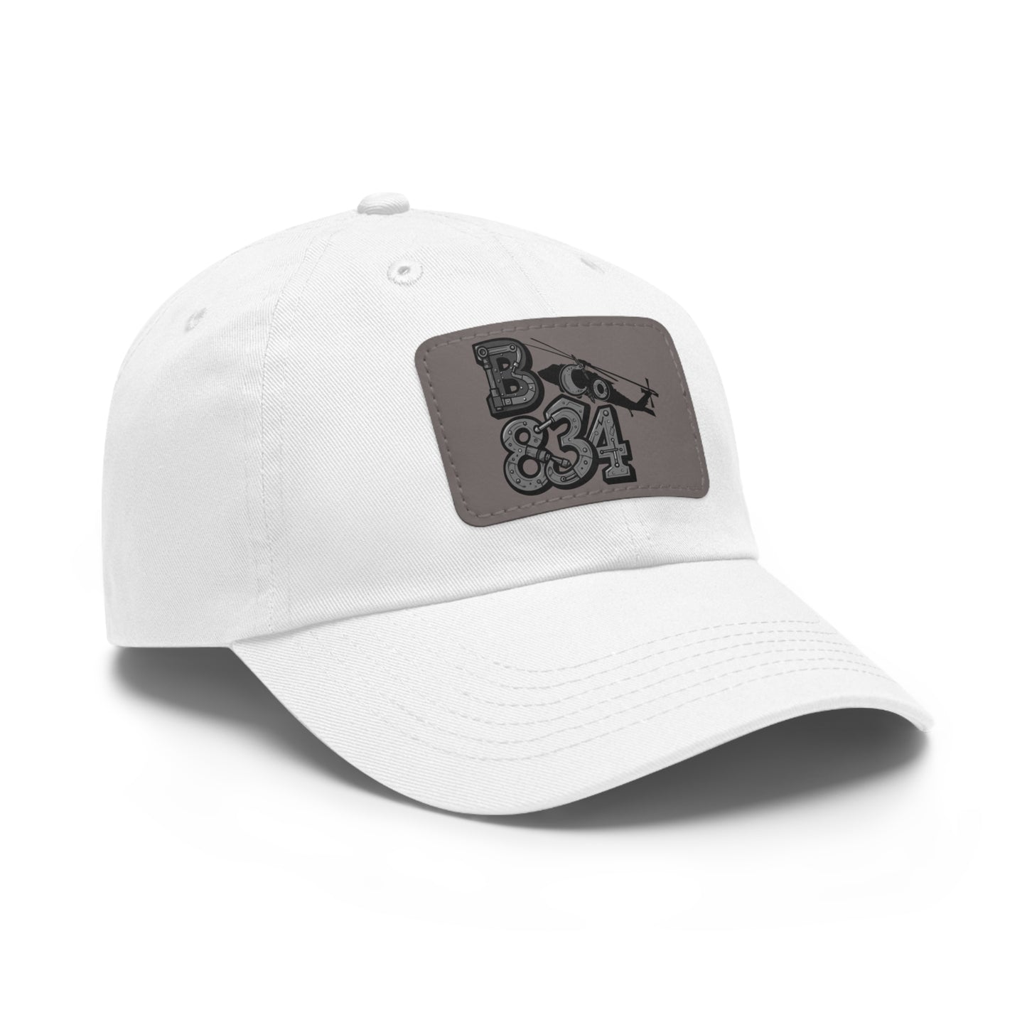 Stylish Dad Hat with Leather Patch | Casual Gift, Everyday Wear, Customized Cap, Trendy Accessory, Outdoor Activities