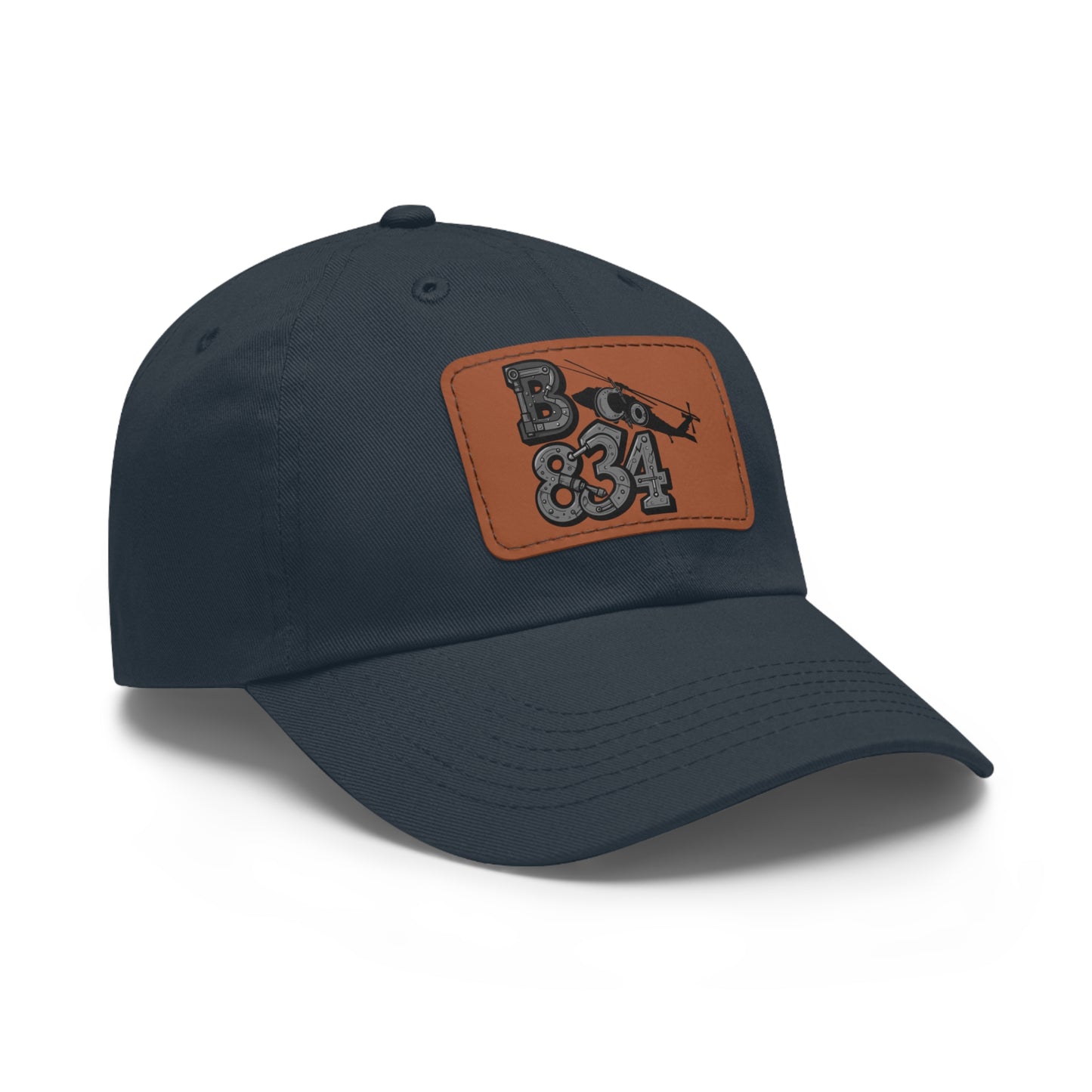 Stylish Dad Hat with Leather Patch | Casual Gift, Everyday Wear, Customized Cap, Trendy Accessory, Outdoor Activities