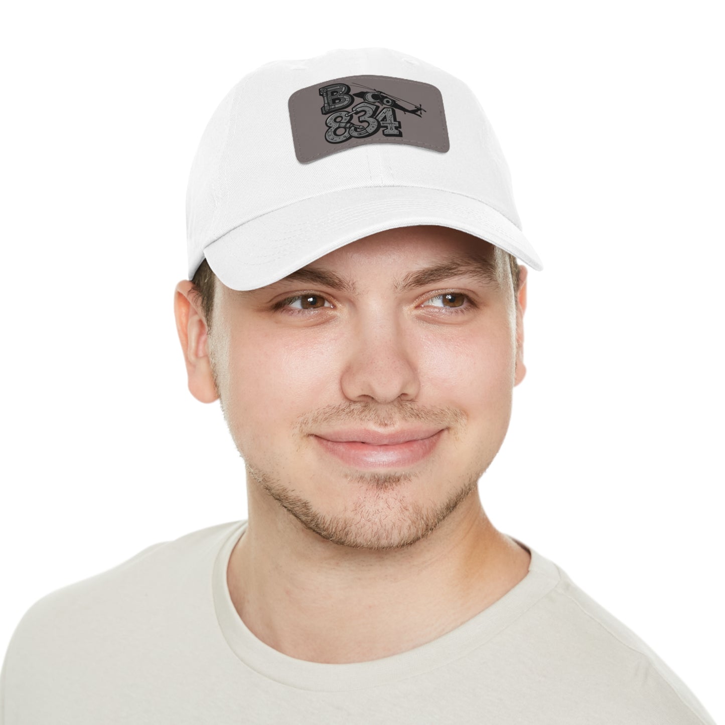 Stylish Dad Hat with Leather Patch | Casual Gift, Everyday Wear, Customized Cap, Trendy Accessory, Outdoor Activities