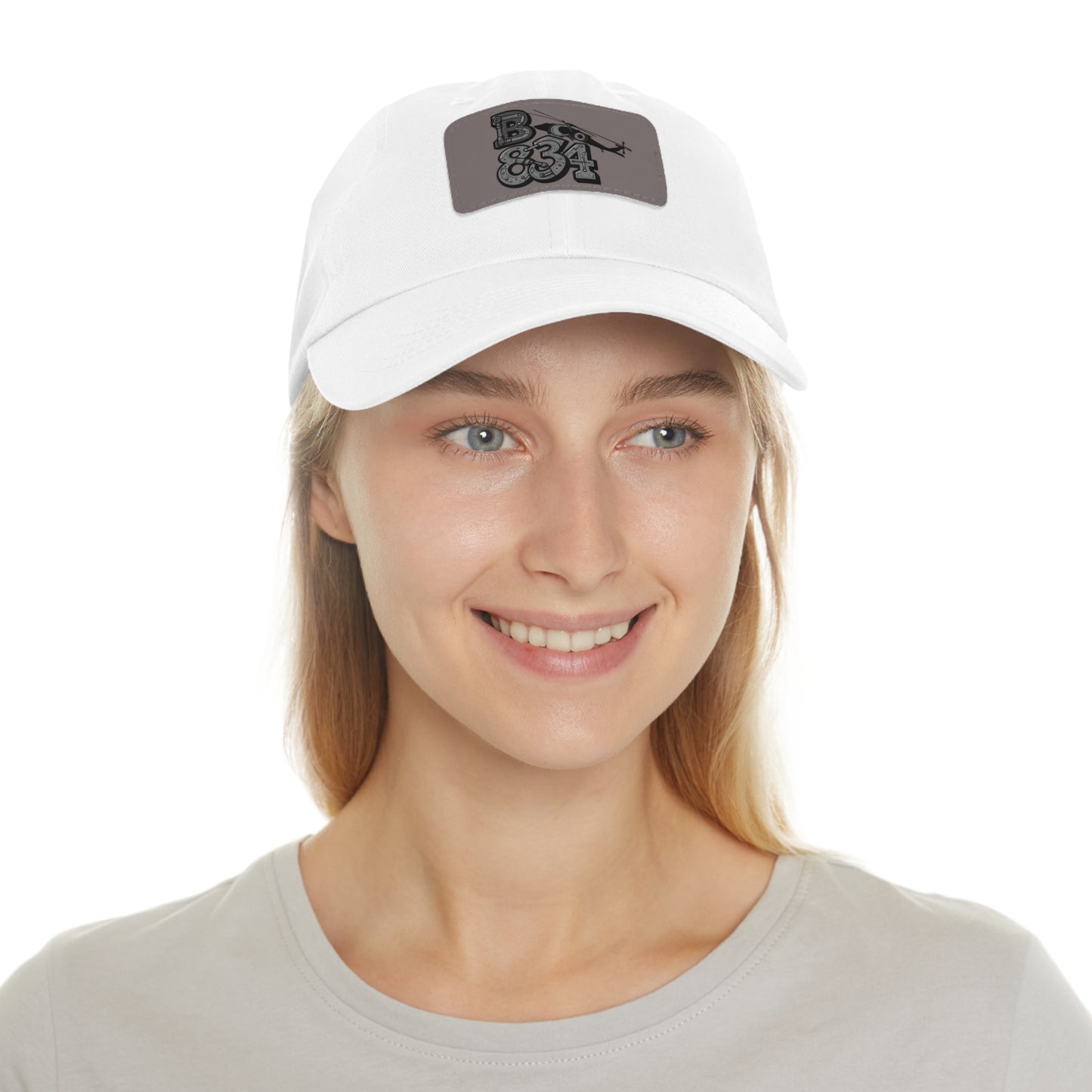 Stylish Dad Hat with Leather Patch | Casual Gift, Everyday Wear, Customized Cap, Trendy Accessory, Outdoor Activities