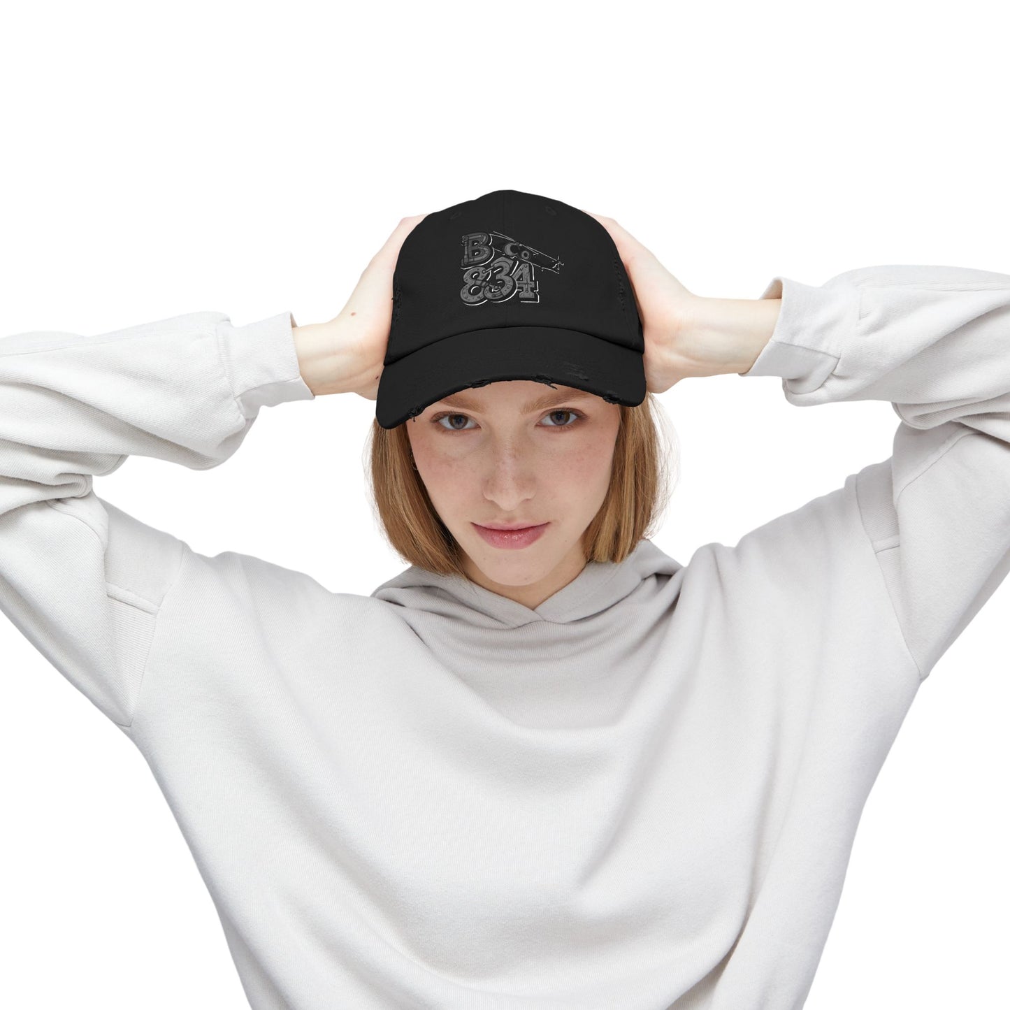 Unisex Distressed Cap, Vintage Black Baseball Hat, Casual Everyday Wear, Gift for Him/Her, Urban Fashion Accessory