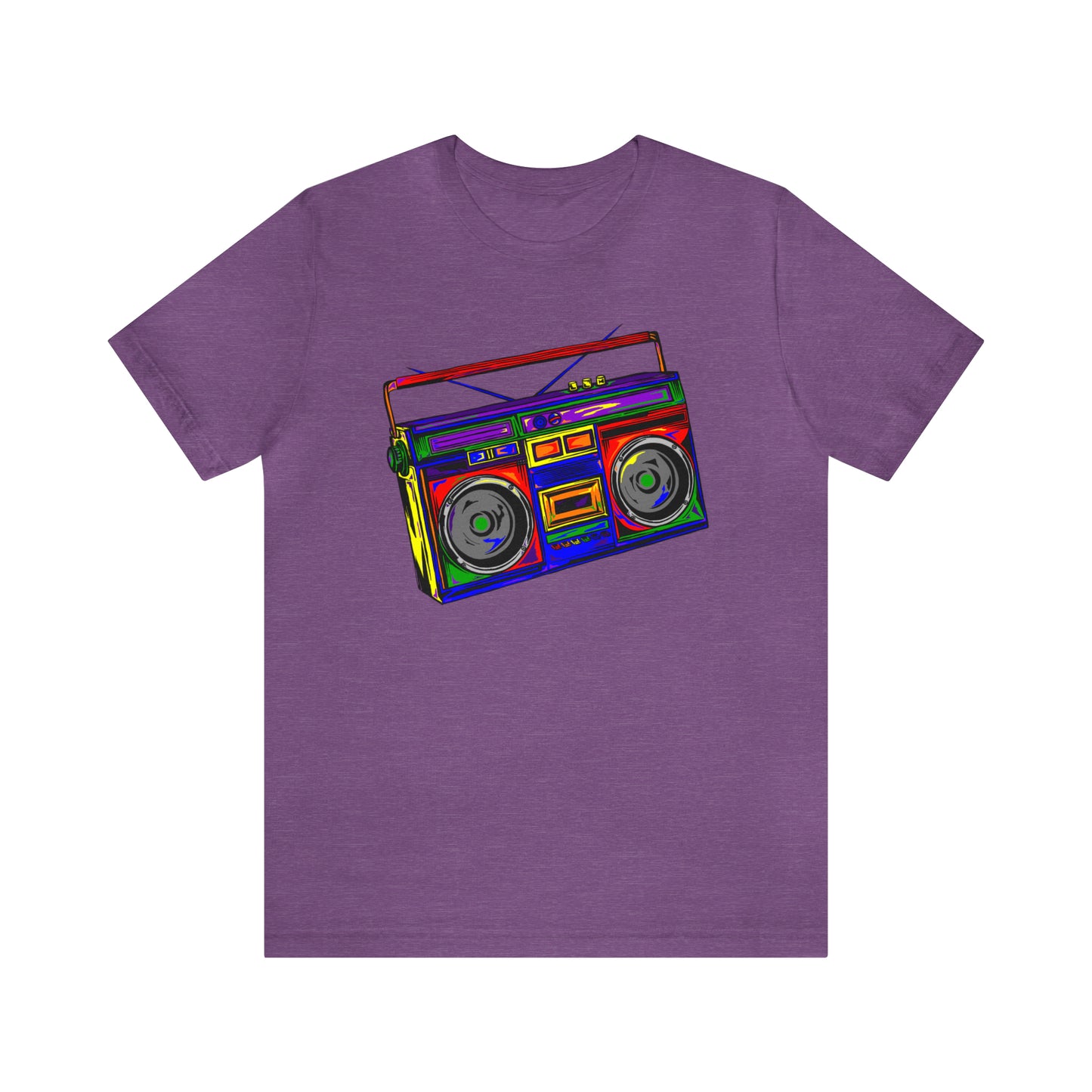 Rainbow Full Color Boombox Unisex Heavy Cotton Tee