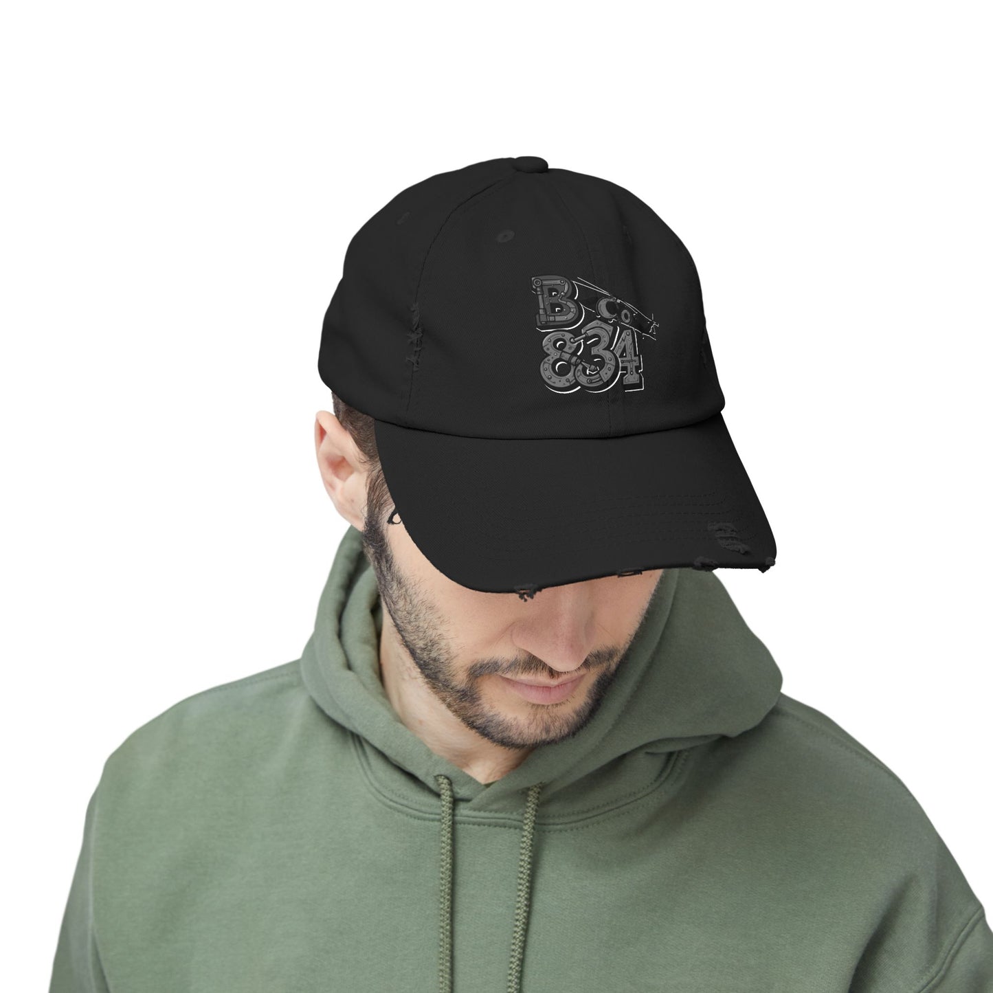 Unisex Distressed Cap, Vintage Black Baseball Hat, Casual Everyday Wear, Gift for Him/Her, Urban Fashion Accessory
