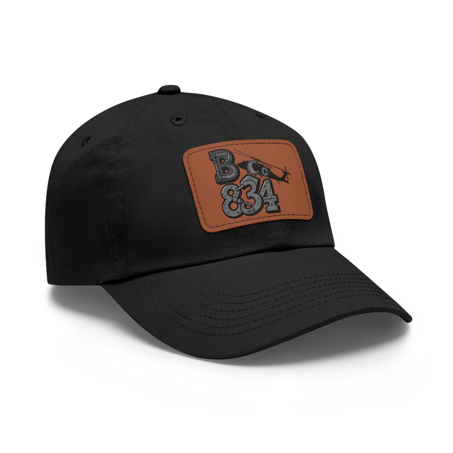 Stylish Dad Hat with Leather Patch | Casual Gift, Everyday Wear, Customized Cap, Trendy Accessory, Outdoor Activities