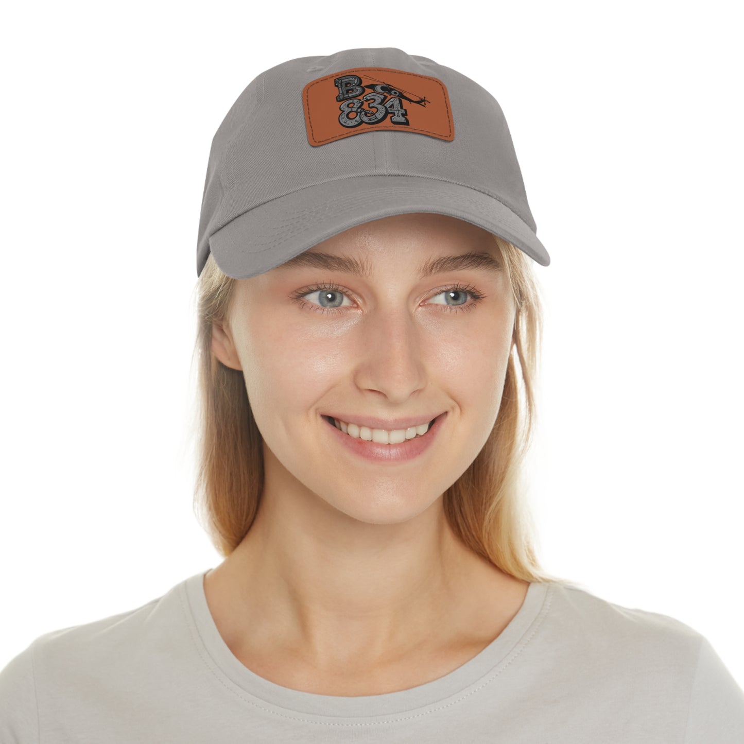Stylish Dad Hat with Leather Patch | Casual Gift, Everyday Wear, Customized Cap, Trendy Accessory, Outdoor Activities