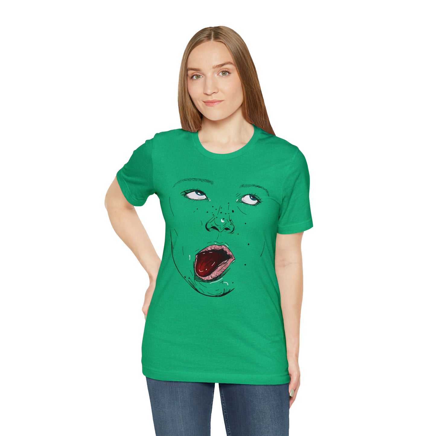 Funny Face Unisex Cotton Tshirt