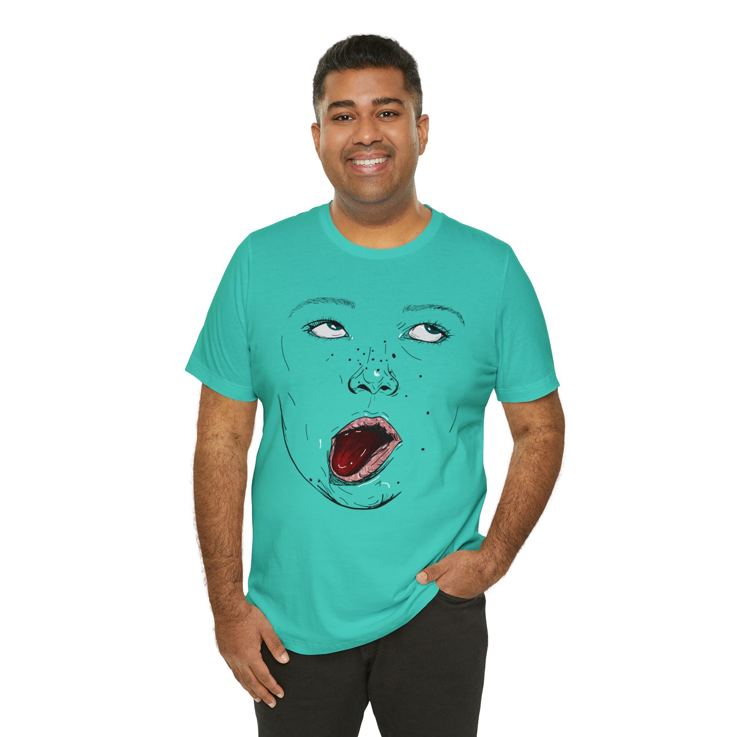 Funny Face Unisex Cotton Tshirt