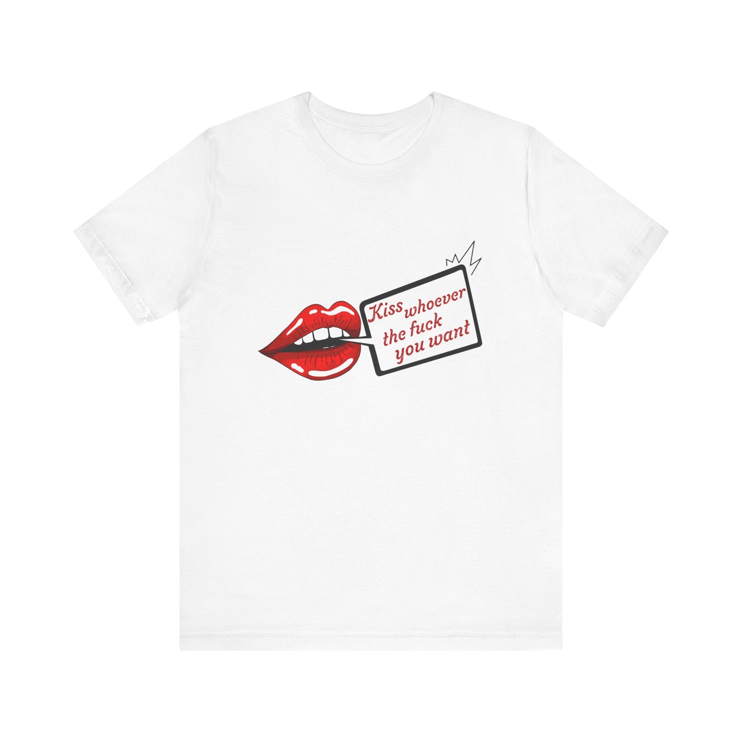 Kiss Whoever Lips Unisex Cotton Tee