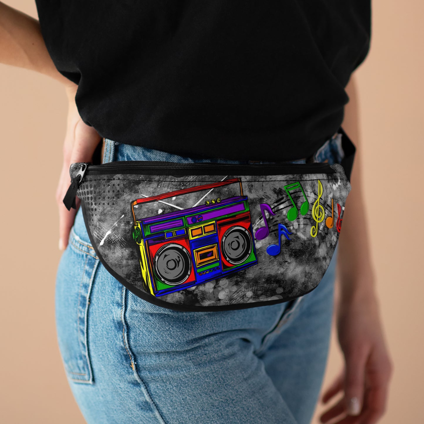 Rainbow Boombox Fanny Pack