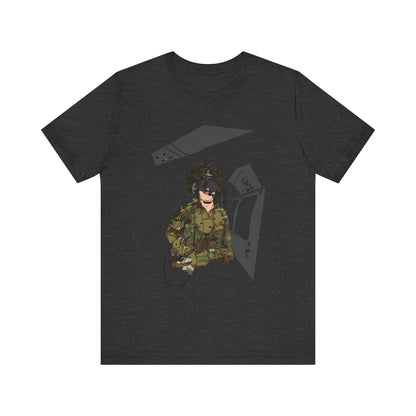 Camouflage Graphic Unisex Tee - Military-Inspired Casual Wear