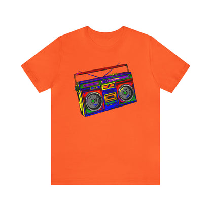 Rainbow Full Color Boombox Unisex Heavy Cotton Tee