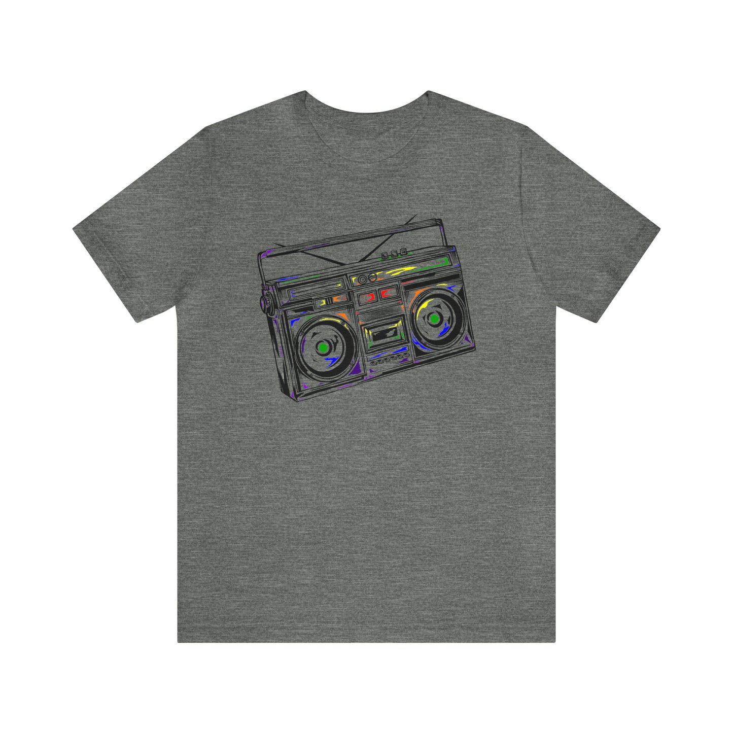 Rainbow Boombox Unisex Heavy Cotton Tee