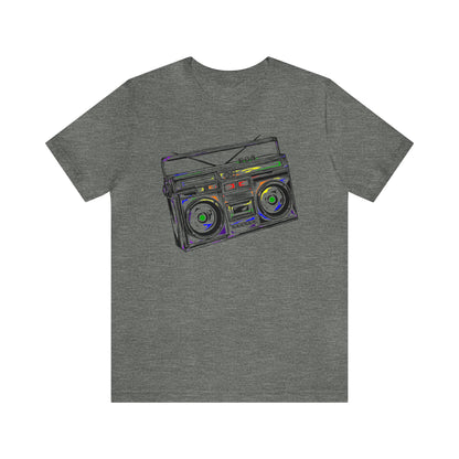 Rainbow Boombox Unisex Heavy Cotton Tee