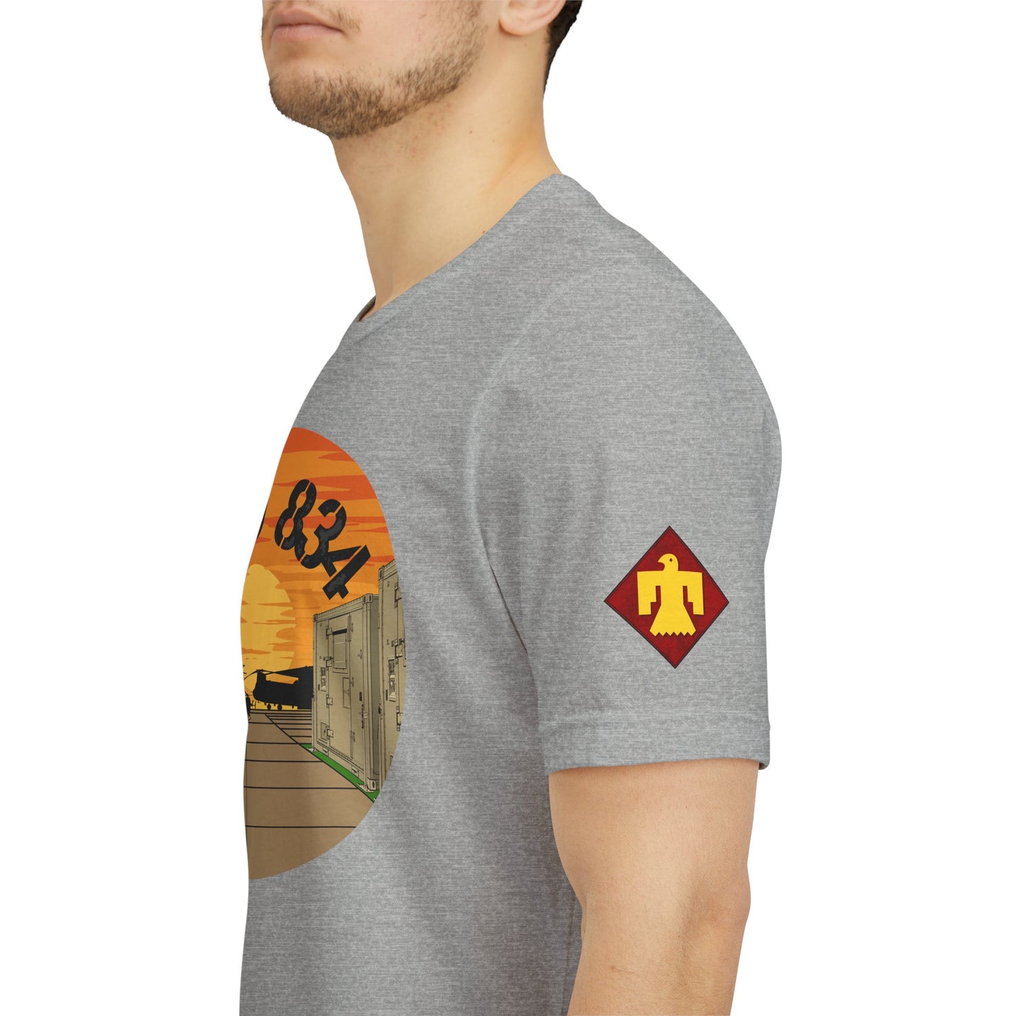 Front Design B CO 834 + Thunderbird Patch Sleeve
