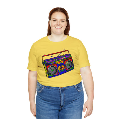 Rainbow Full Color Boombox Unisex Heavy Cotton Tee