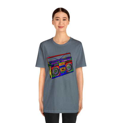 Rainbow Full Color Boombox Unisex Heavy Cotton Tee