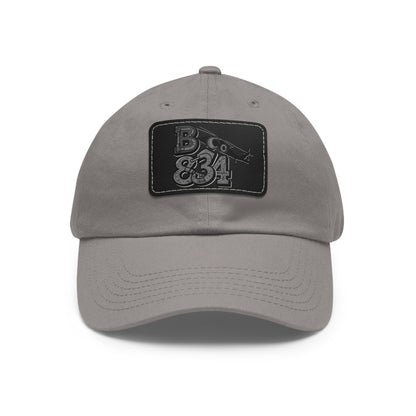 Stylish Dad Hat with Leather Patch | Casual Gift, Everyday Wear, Customized Cap, Trendy Accessory, Outdoor Activities