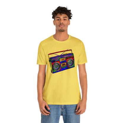 Rainbow Full Color Boombox Unisex Heavy Cotton Tee