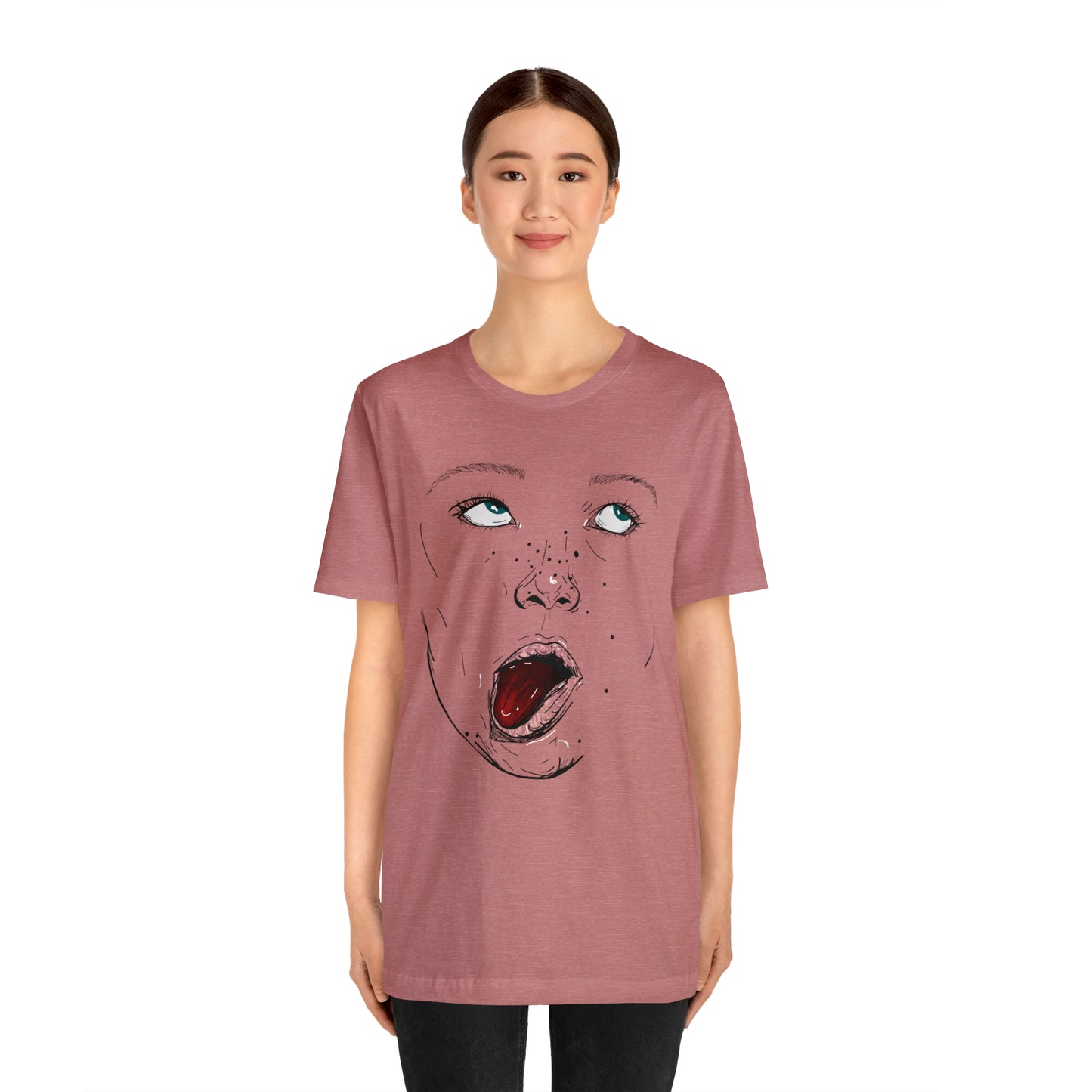 Funny Face Unisex Cotton Tshirt