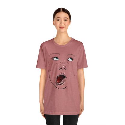 Funny Face Unisex Cotton Tshirt