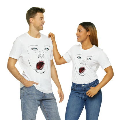 Funny Face Unisex Cotton Tshirt