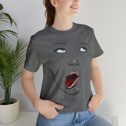 Funny Face Unisex Cotton Tshirt