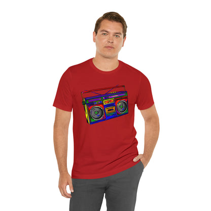 Rainbow Full Color Boombox Unisex Heavy Cotton Tee