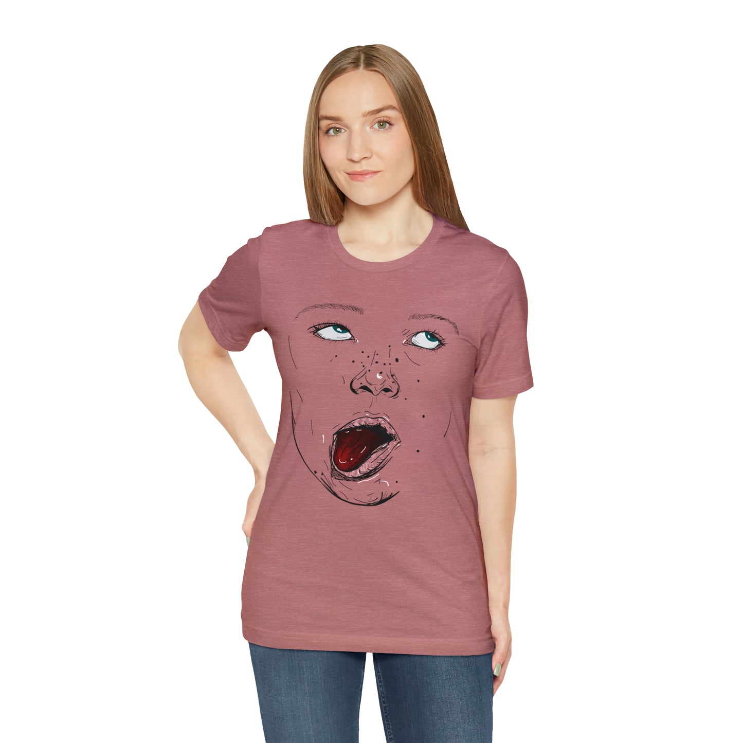 Funny Face Unisex Cotton Tshirt