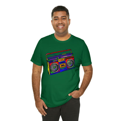 Rainbow Full Color Boombox Unisex Heavy Cotton Tee