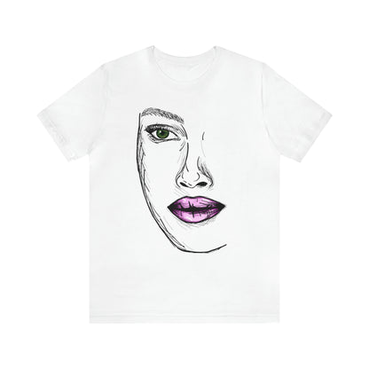 A vibrant and captivating t-shirt featuring an artistic depiction of a beautiful woman. The design celebrates the diverse beauty of women and their empowering presence. The colors and details of the artwork make it a true standout piece. Perfect for making a fashion statement and embracing the beauty within.