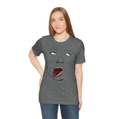 Funny Face Unisex Cotton Tshirt