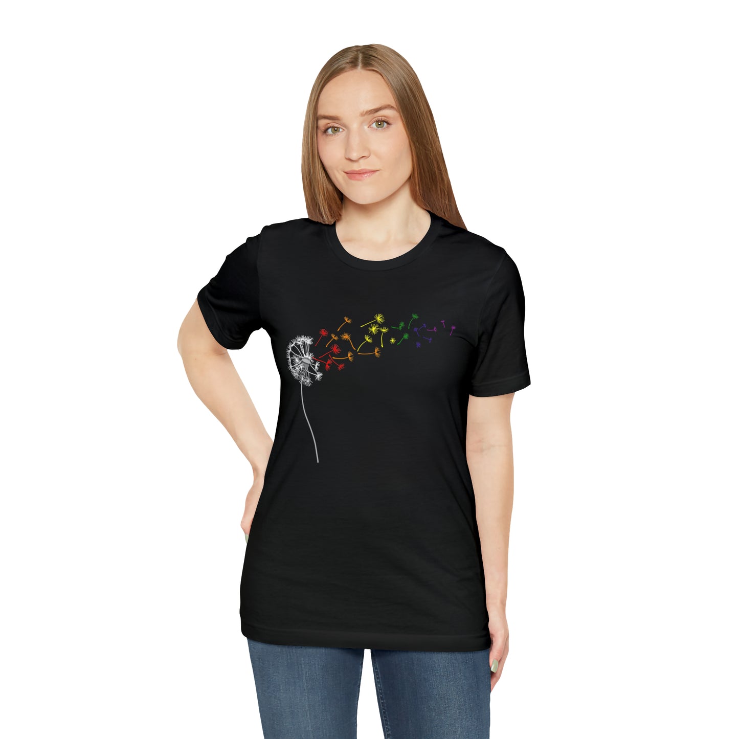 Rainbow Dandelion Unisex Heavy Cotton Tee