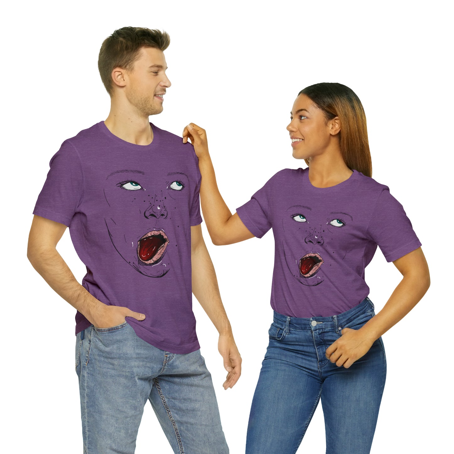 Funny Face Unisex Cotton Tshirt