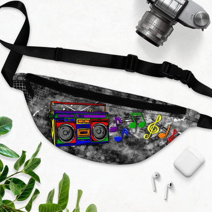 Rainbow Boombox Fanny Pack