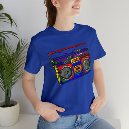 Rainbow Full Color Boombox Unisex Heavy Cotton Tee