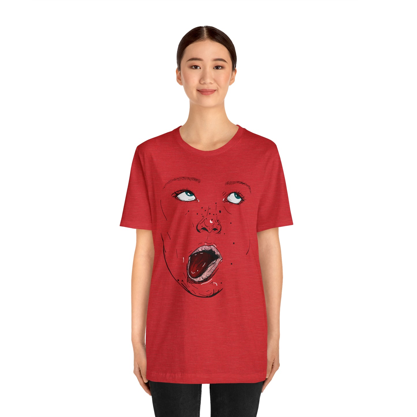 Funny Face Unisex Cotton Tshirt