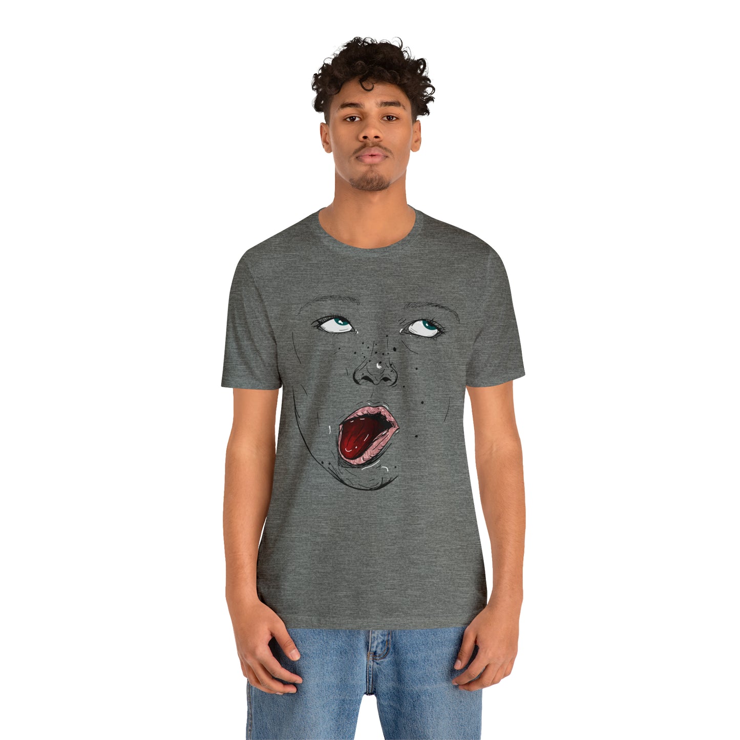 Funny Face Unisex Cotton Tshirt