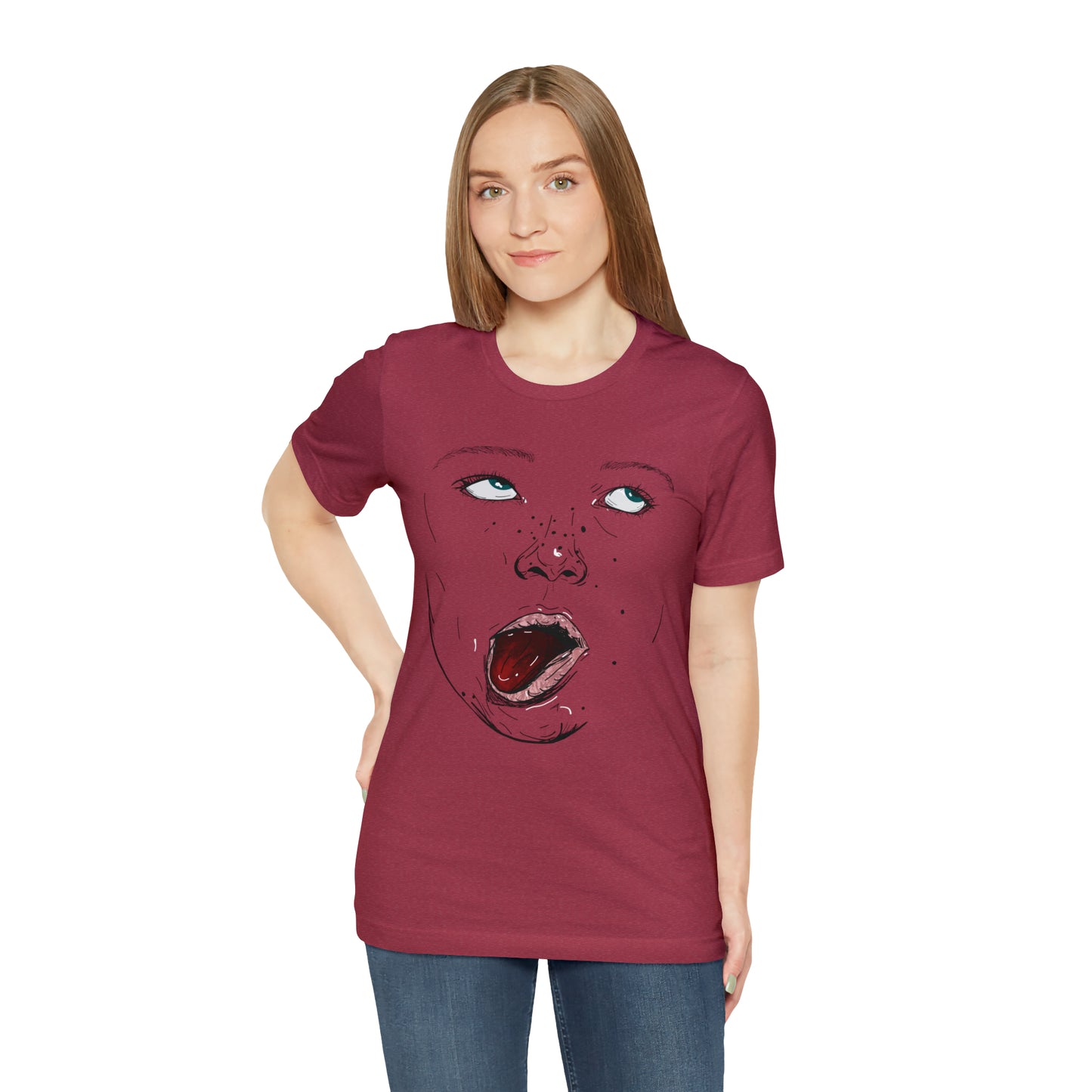 Funny Face Unisex Cotton Tshirt