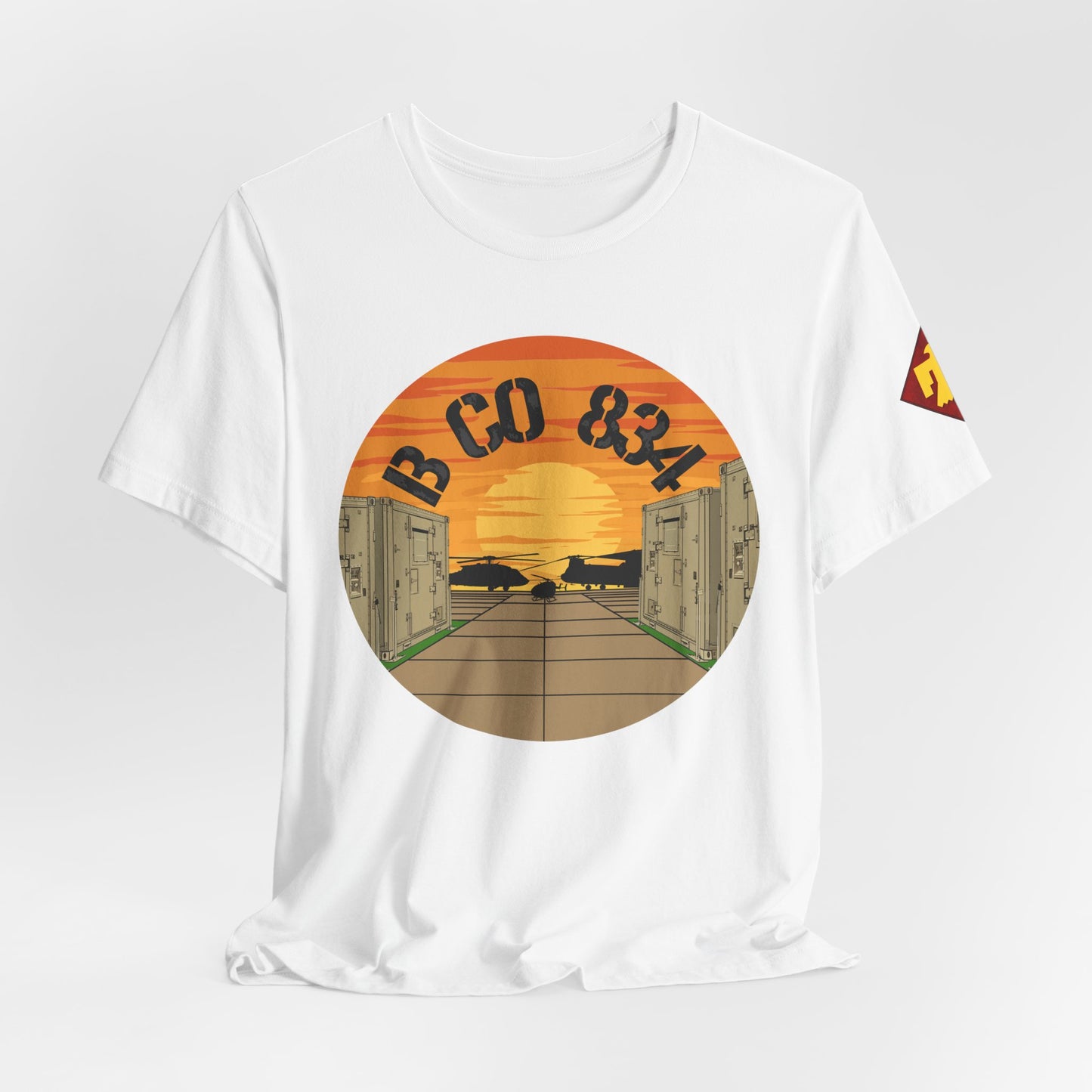 Front Design B CO 834 + Thunderbird Patch Sleeve