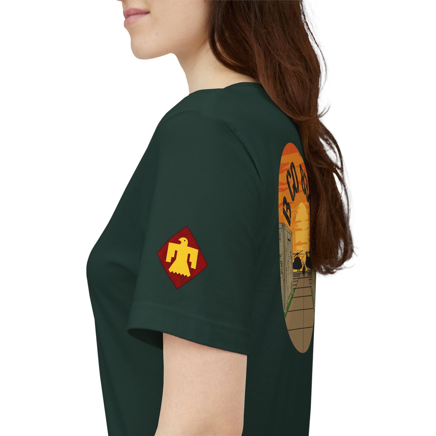 Back Design B CO 834 + Thunderbird Patch Sleeve