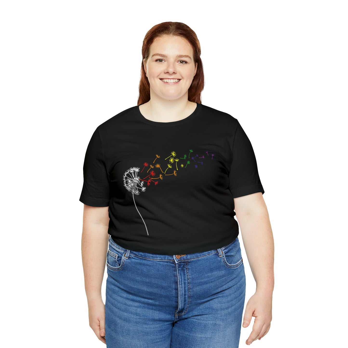 Rainbow Dandelion Unisex Heavy Cotton Tee