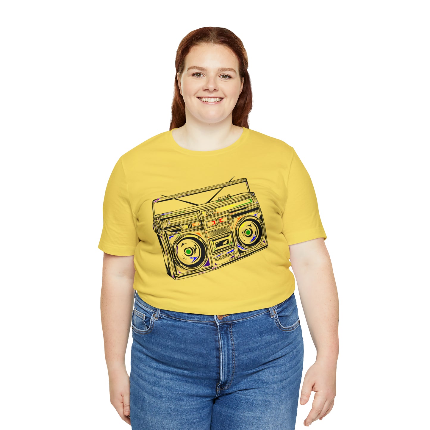 Rainbow Boombox Unisex Heavy Cotton Tee