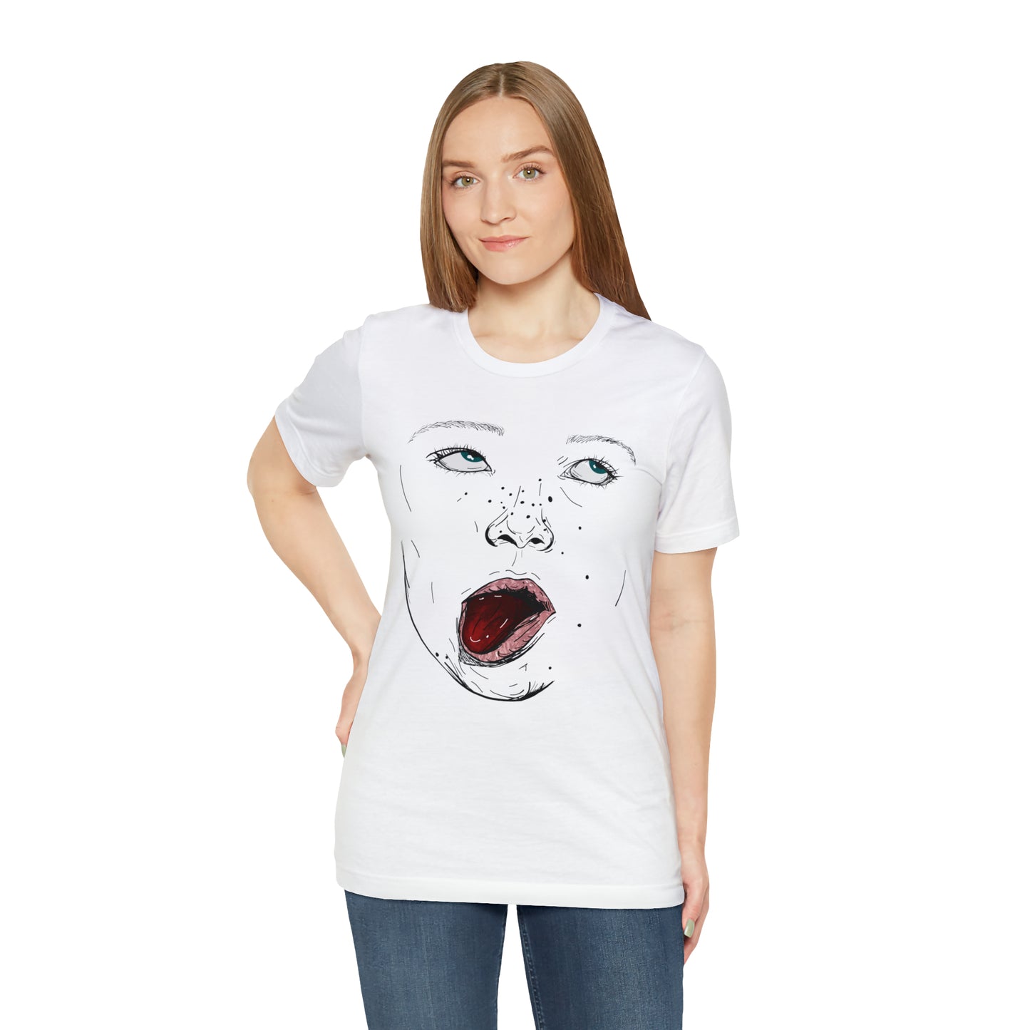 Funny Face Unisex Cotton Tshirt