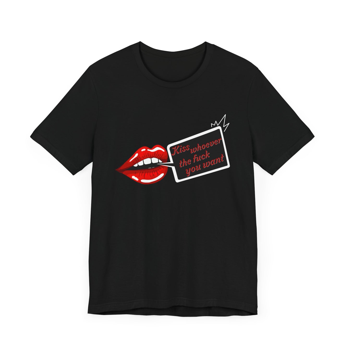 Kiss Whoever Lips Unisex Cotton Tee