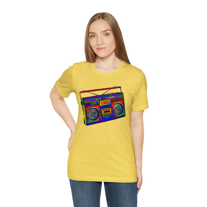 Rainbow Full Color Boombox Unisex Heavy Cotton Tee