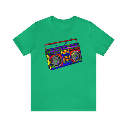 Rainbow Full Color Boombox Unisex Heavy Cotton Tee