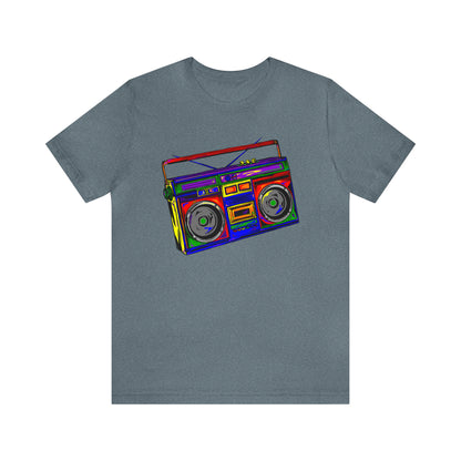 Rainbow Full Color Boombox Unisex Heavy Cotton Tee